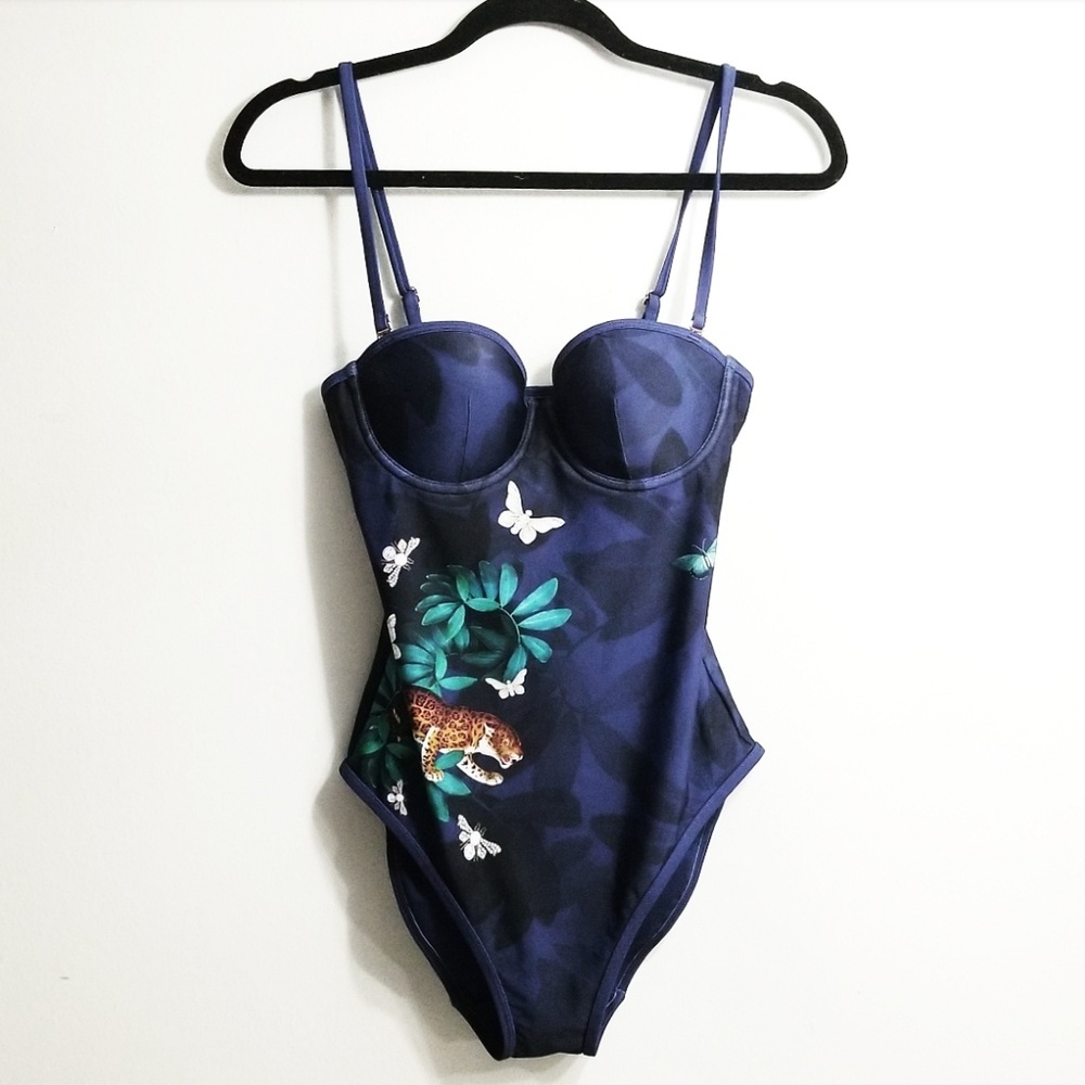 🍒NWOT🍒 TED BAKER NARRNIA ONE PIECE SWIMSUIT - Picture 2 of 8
